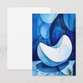 Azure Curved Serenity サンキューカード (正面/裏面)