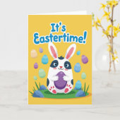 Azure Egg Pattern Season Card カード (黄色い花)