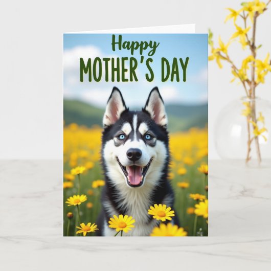 Azure Eyes Mothers Day Card カード (黄色い花)