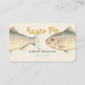 Azure Fin エレガント Fish Restaurant 名刺 (正面)