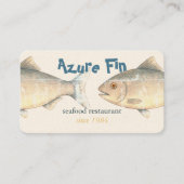 Azure Fin エレガント Fish Restaurant 名刺 (正面)