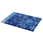 Azure Frost Flower Large Glass Cutting Board カッティングボード (角)