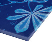 Azure Frost Flower Large Glass Cutting Board カッティングボード (角)