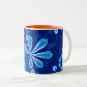 Azure Frost Flower Mug ツートーンマグカップ (正面右)