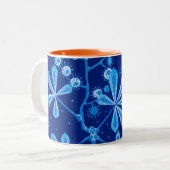 Azure Frost Flower Mug ツートーンマグカップ (正面左)