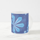 Azure Frost Flower Mug フロストグラスマグカップ (正面右)