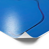 Azure Geometric Serenade抽象芸術 フォトプリント (角)