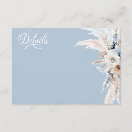 Azure & Gold Harmony ウェディング 封入カード エンクロージャーカード