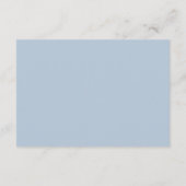 Azure & Gold Harmony ウェディング 封入カード エンクロージャーカード (裏面)