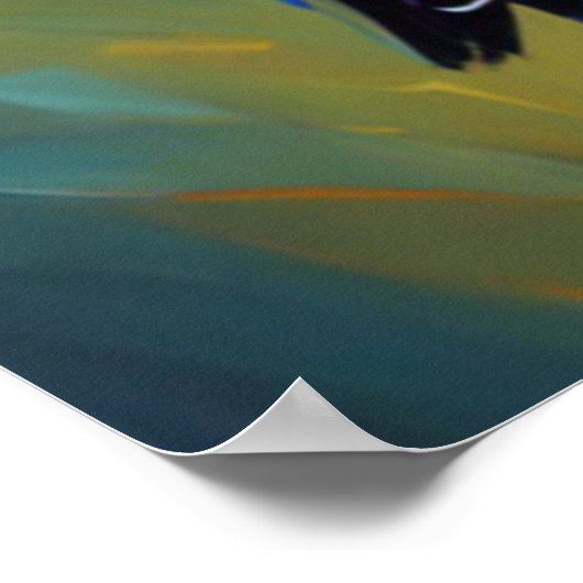 Azure Kingfisherポスター ポスター (角)