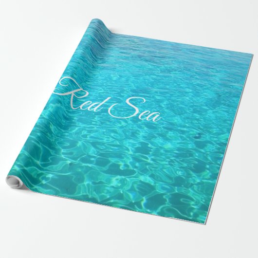 Azure lagoon in Red sea ラッピングペーパー (アンロールド)