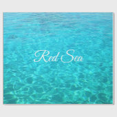 Azure lagoon in Red sea ラッピングペーパー (フラット)