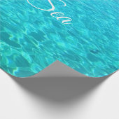 Azure lagoon in Red sea ラッピングペーパー (角)