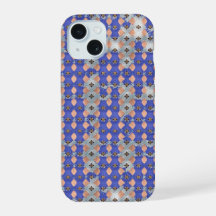 Azure Lattice Mosaic Geometric Pattern 1297