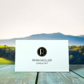 Azure Mistプロフェッショナルシックプレーンアンドモノグラム 名刺