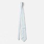 Azure Mist Blue & Seashell White Pinstripes ネクタイ (裏面)