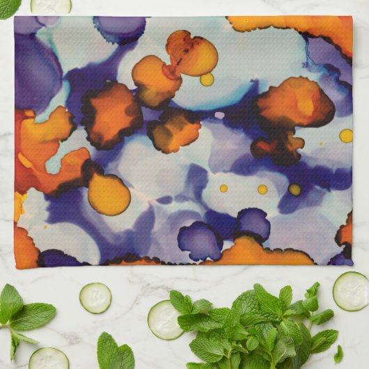 Azure Pumpkin キッチンタオル (折り畳み)