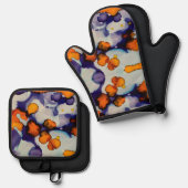 Azure Pumpkin 鍋つかみ&鍋敷きセット (正面/裏面)