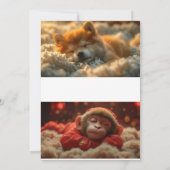 Azure Romance: 夕日と青いバラのウェディング招待状 招待状 (裏面)