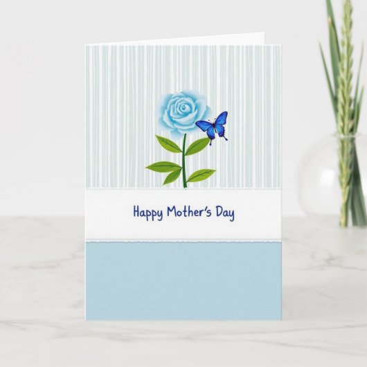 Azure Rose Mothers Day Card カード (正面)