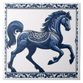 Azure Sapphire Steed:フローラデザイン タイル (正面)