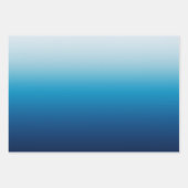 Azure Skyから海ブルーグラデーション ラッピングペーパーシート (正面3)