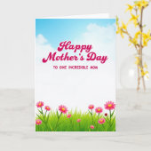 Azure Sky Mothers Day Love Card カード (黄色い花)