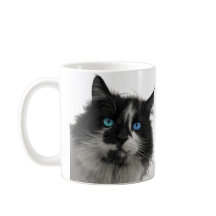 Azure Soul 黒猫の青い瞳 コーヒーマグ