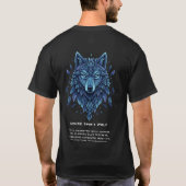 Azure Spirit Wolf Tシャツ (裏面)