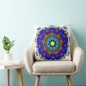 Azure Sun Mandala クッション (椅子)