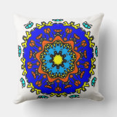 Azure Sun Mandala クッション (裏面)