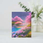 Azure SwampのEthereal美しい ポストカード (スタンド正面)