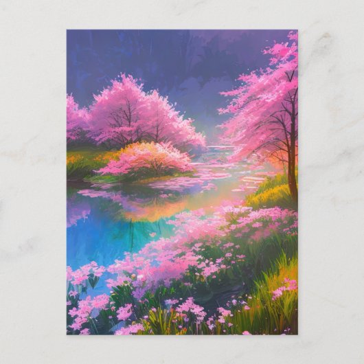 Azure SwampのEthereal美しい ポストカード (正面)