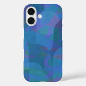 Azure Tides – 海洋抽象芸術ジオメトリ Case-Mate iPhoneケース (裏面)