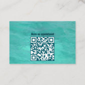 Azure water logistics services minimalist 名刺 (裏面)