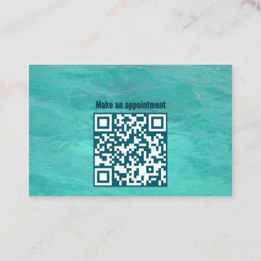 Azure water logistics services minimalist 名刺 (裏面)