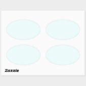 Azure (X11/くもの巣色) (無地の色) 楕円形シール (シート)