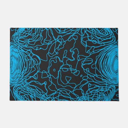 Azure Yarn Door Mat ドアマット (正面)