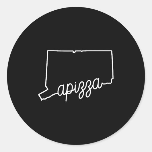 Azza New Haven Zza Award Winning Tomato E Connecti ラウンドシール (正面)