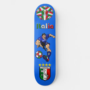 Azzurriの人のイタリアンなサッカーのフットボールのギフトのアイディア スケートボード