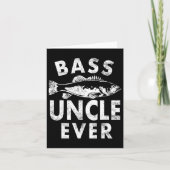 Bおじさんエバー魚釣りギフトおじさん父の日 カード (正面)