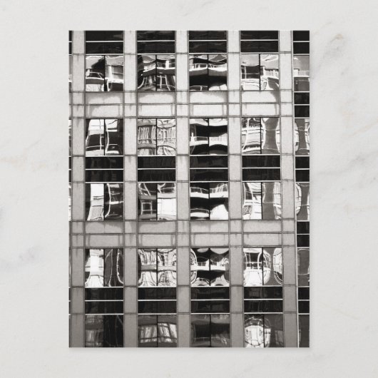 BおよびWでの反射 ポストカード (正面)