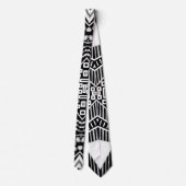 BおよびW滑走路ファッション2022パタインスパイアーンネック ネクタイ (裏面)