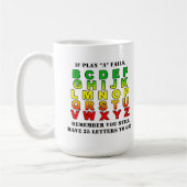 'B'から'Z'マグまでの計画 コーヒーマグカップ (左)