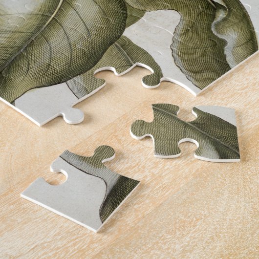 Bによる「Hortus Eystettensis」からのタバコ植物、 ジグソーパズル (側面)