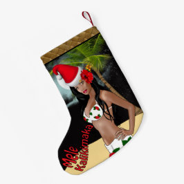 bに貯蔵するWahine Pin Mele Kalikimakaのクリスマス スモールクリスマスストッキング