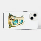 Bのイニシャル | 水彩アルファベットギフト iPhoneケース (裏面横)