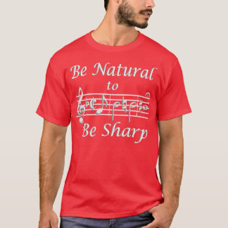 Bのシャープに自然なB Tシャツ