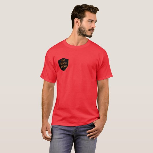 Bのバッジ Tシャツ (正面フル)