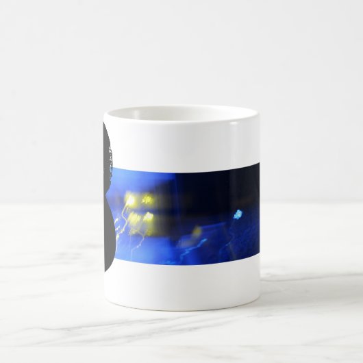 Bのモノグラムの印刷のクールなおもしろいのマグ コーヒーマグカップ (中央)